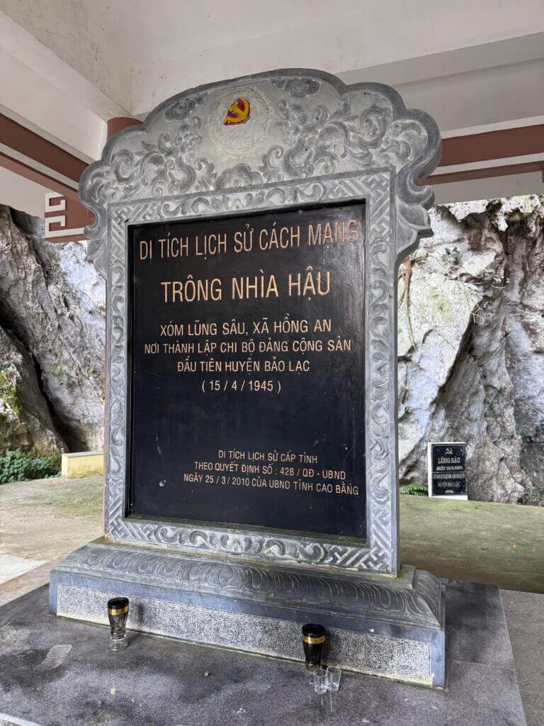 Khu di tích lịch sử Thành lập Chi Bộ Đảng đầu tiên của Huyện Bảo Lạc