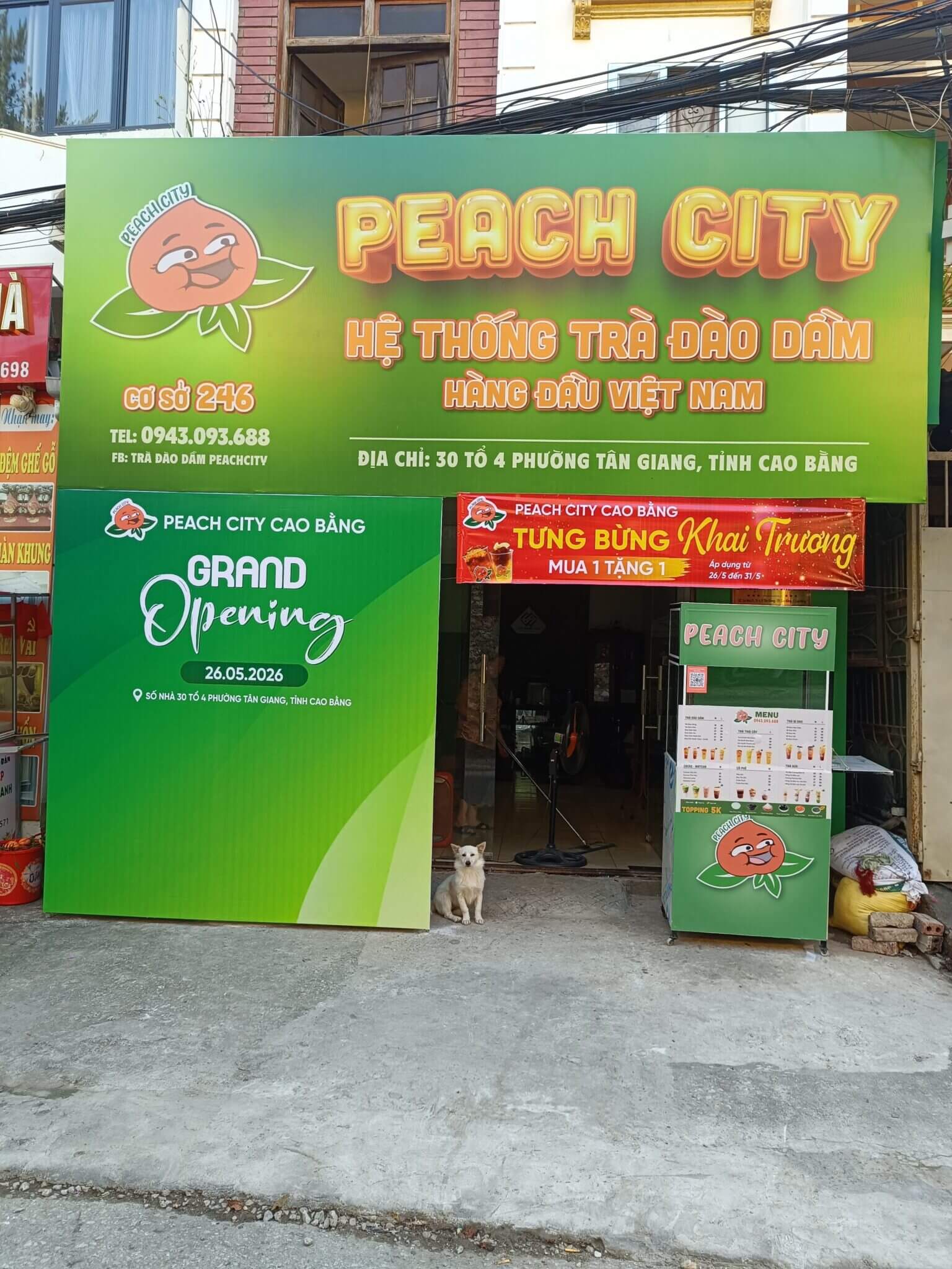 Trà Đào Dầm Peach City Pháo Đài