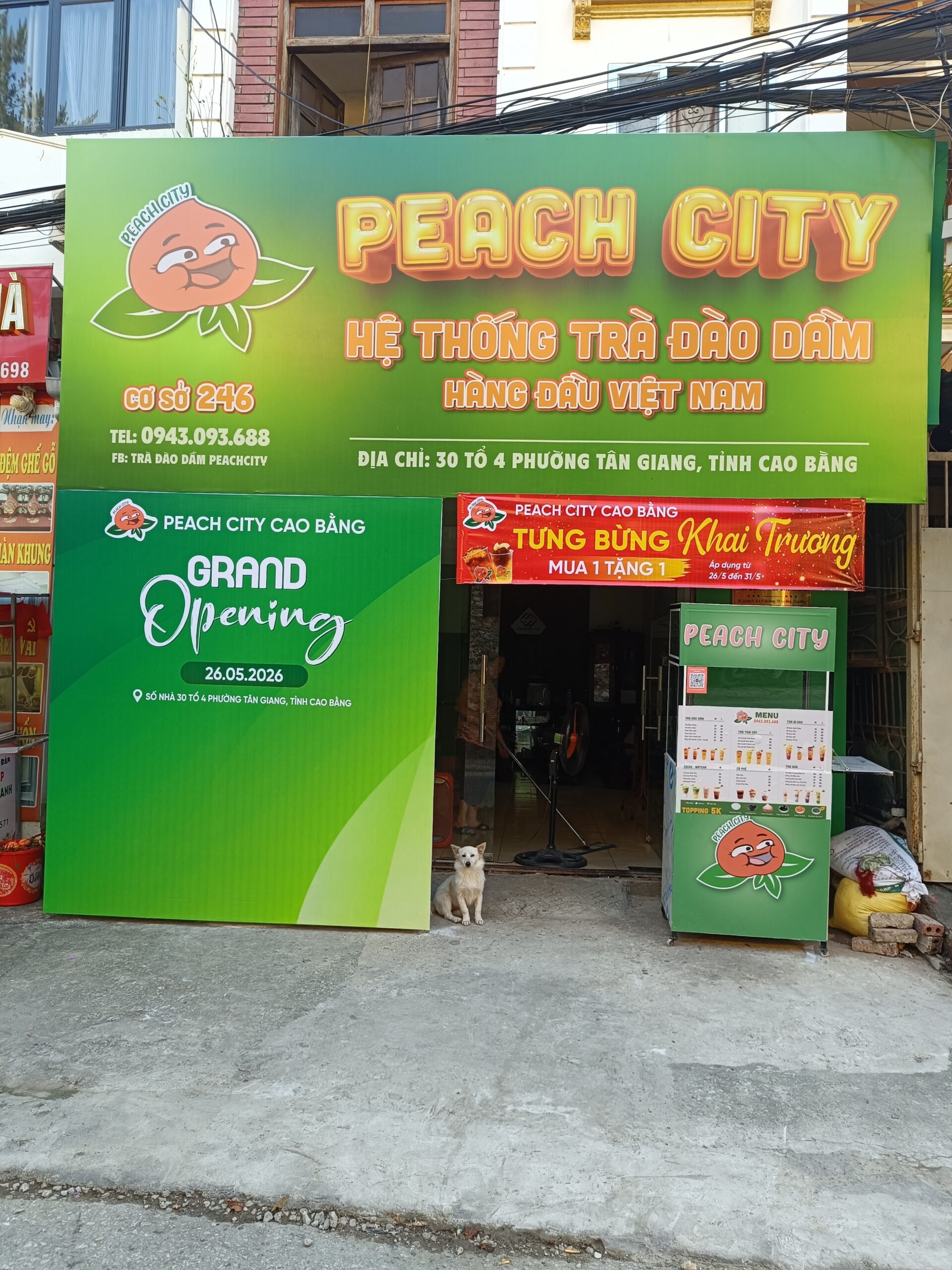 Trà Đào Dầm Peach City Pháo Đài